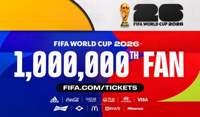 FIFA World Cup 2026 Reaches 1 Million Fans